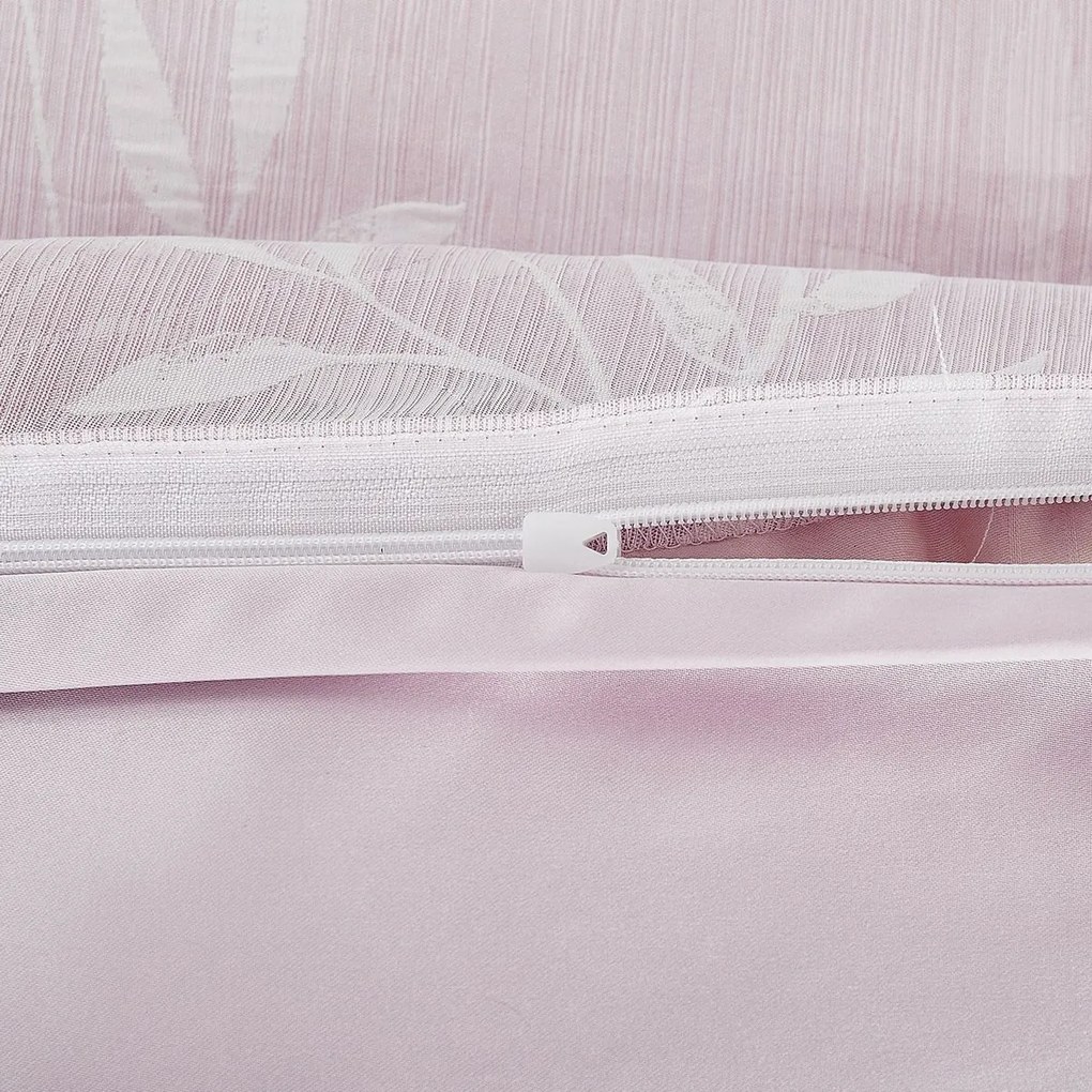 Pościel żakardowa Denver różowy, 140 x 200 cm, 70 x 90 cm