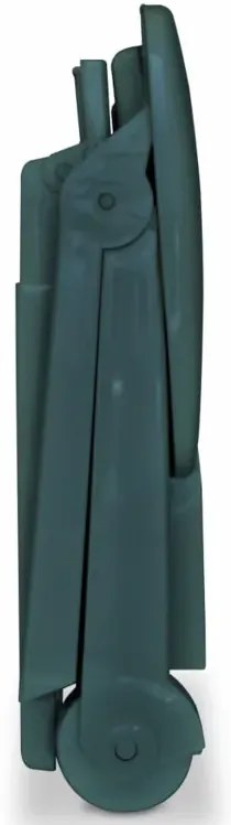 Zielony leżak ogrodowy z oparciem L5-R35