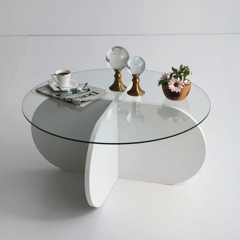 Stolik konferencyjny Bubble White