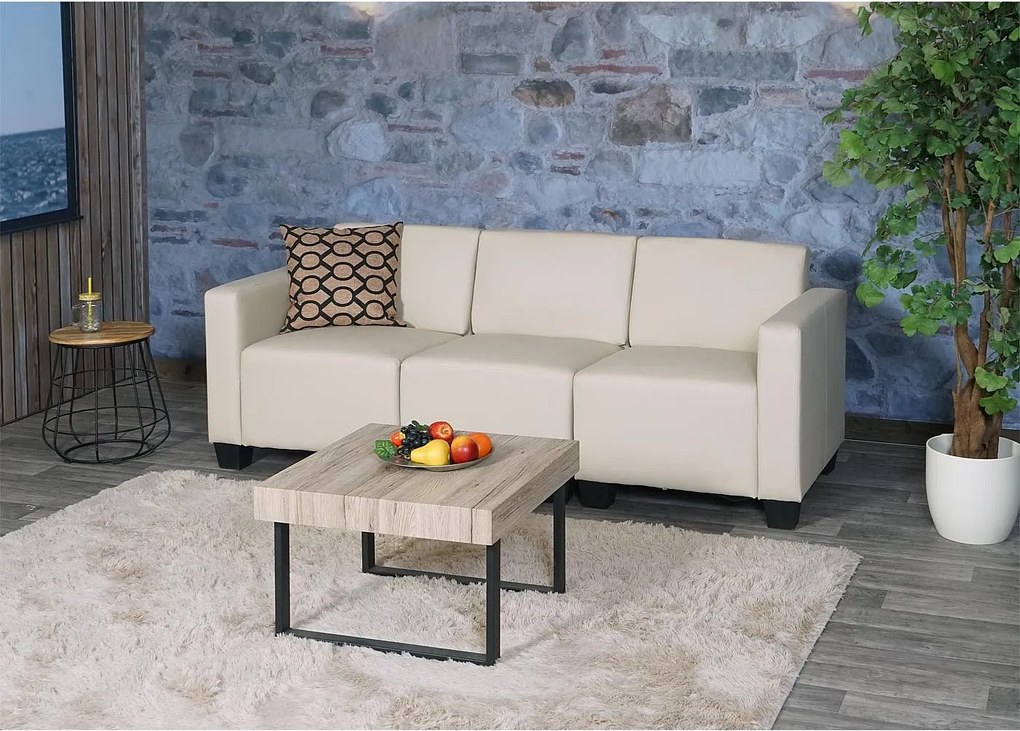 3-osobowa sofa Moncalieri,  kremowa