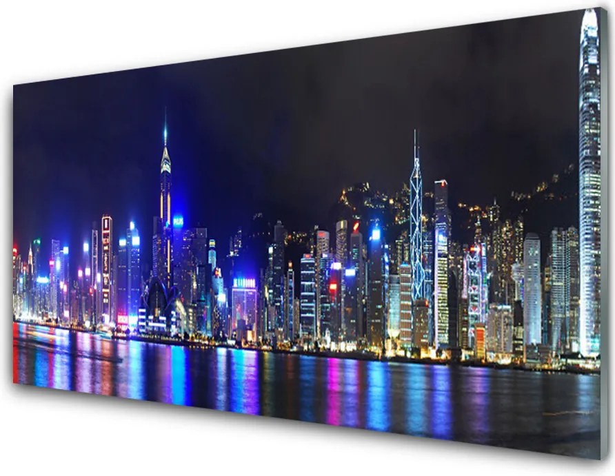 Panel nad blat kuchenny Światła Nocnej Metropolii