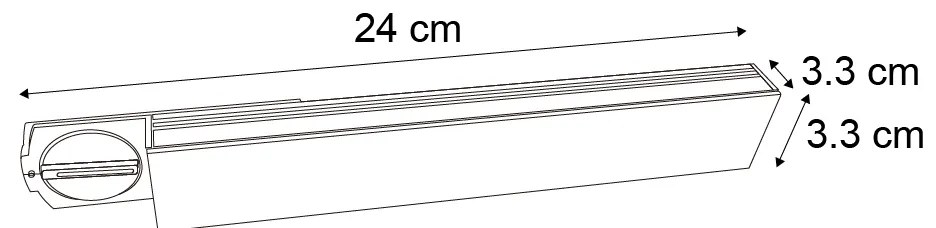 Modern Ceiling Lamp Black for Track Lighting System 1-Phase 5W 400 lm 2700-4000K - Iconic Tsiri