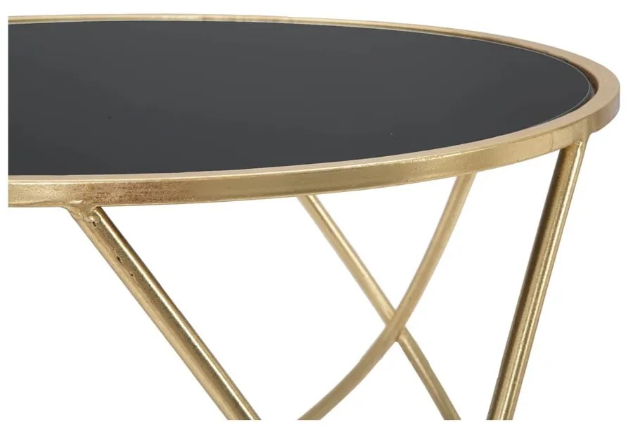 Okrągły stolik ze szklanym blatem ø 60 cm Ring – Mauro Ferretti