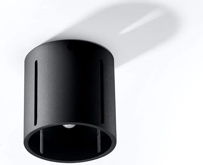 Plafony nowoczesny Brich, aluminium - 1 źródło światła 4000K - L.10 x H.10 cm - czarny