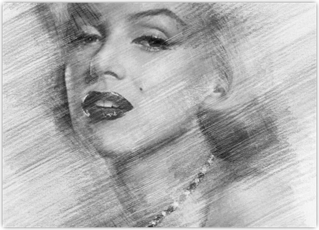 Obraz - Portret Marilyn Monroe (70x50 cm)