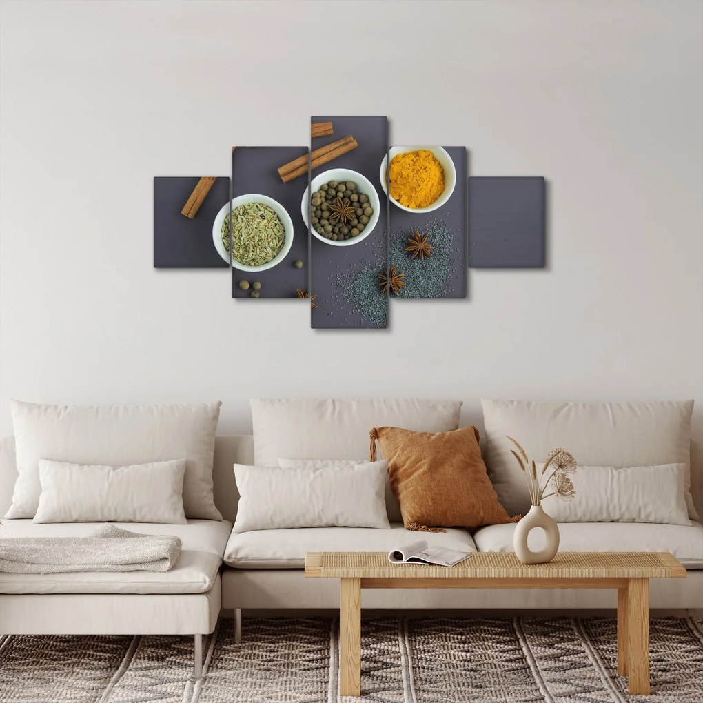 Obraz - przyprawy (125x70 cm)