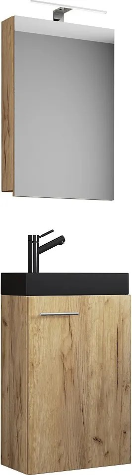 3szt umywalka Slito SC wąska czarna