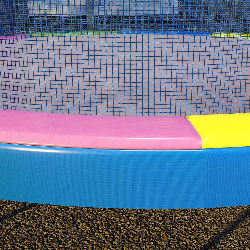 SPORTNOW Zamienna osłona krawędzi trampoliny, wodoodporna, odporna na rozdarcia, Ø305 cm, wielokolorowa | Aosom PL