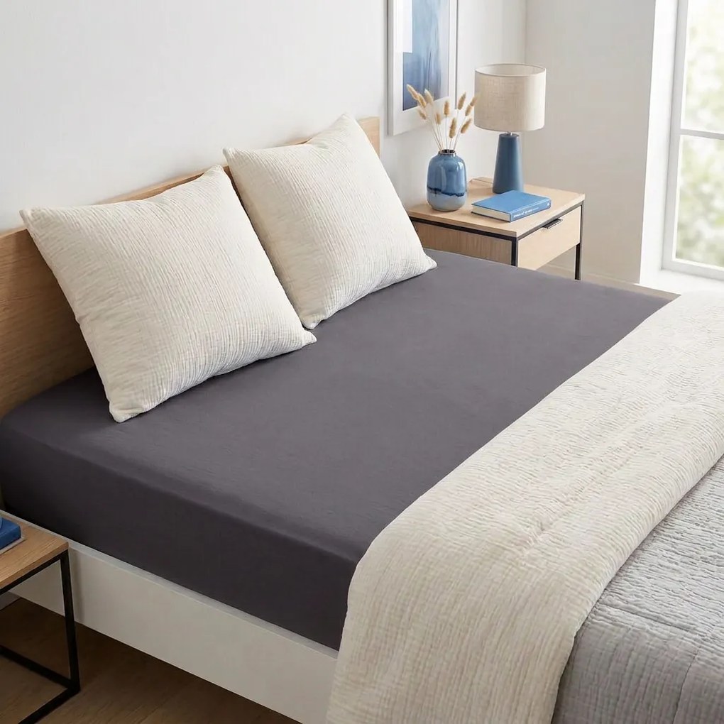 4Home prześcieradło jersey IDEAL antracyt, 200–220 x 200 cm, 200–220 x 200 cm