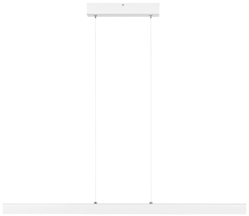 Biała lampa wisząca LED 100 cm z drewna jesionowego L100KB-4K-WEIß wym