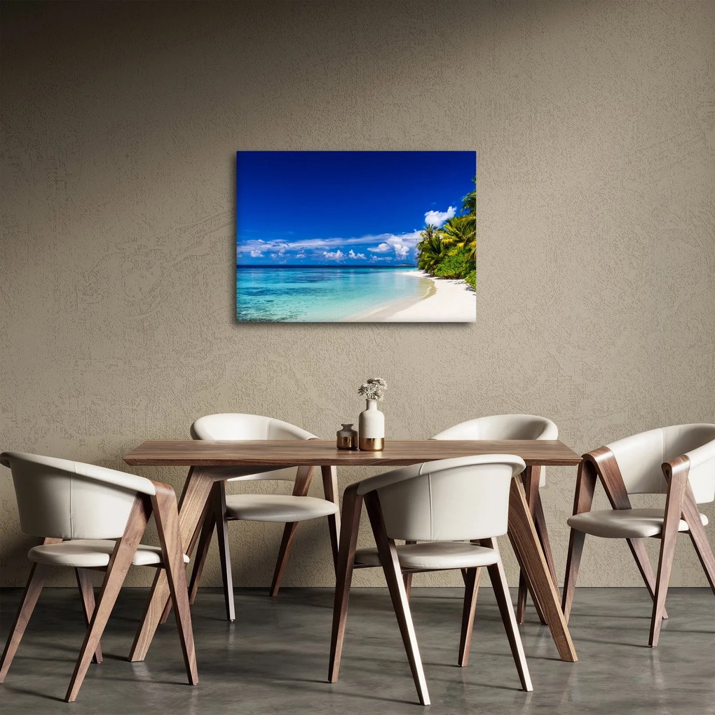 Obraz tropikalnej plaży (70x50 cm)