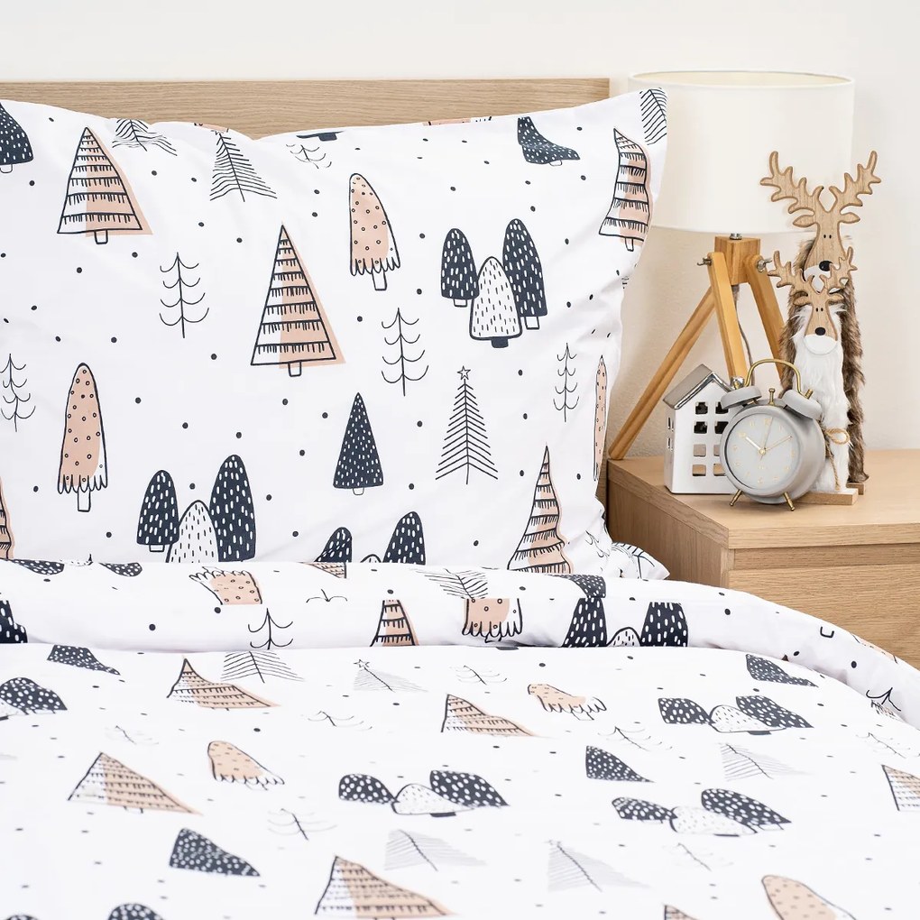 4Home Pościel bawełniana Frugal Winterland, 140 x 200 cm, 70 x 90 cm