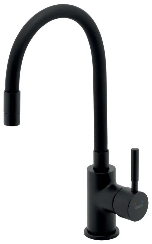 FERRO - Bateria kuchenna z elastycznym uchwytem matowy czarny