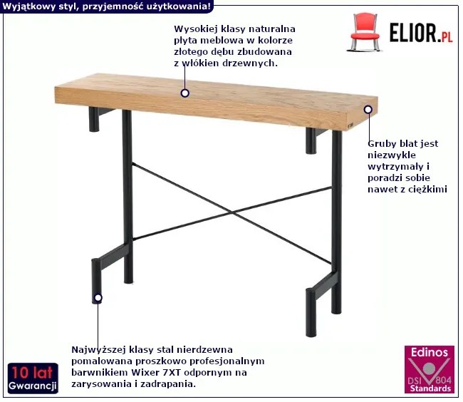 Konsola w kolorze dębu F3-T38