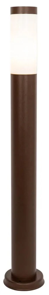Zewnetrzna Latarnia zewnętrzna rdzawo-brązowa z opalem 80 cm IP44 - RoxPrzemysłowy Oswietlenie zewnetrzne