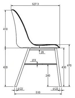 Żółte krzesło Unique Furniture Whistler