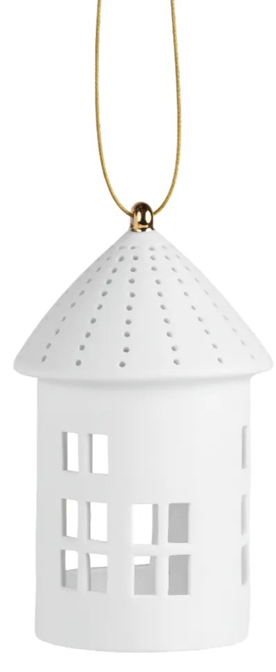 Wiszący porcelanowy świecznik LIGHTHOUSE okrągły - różne rozmiary Wielkość: L
