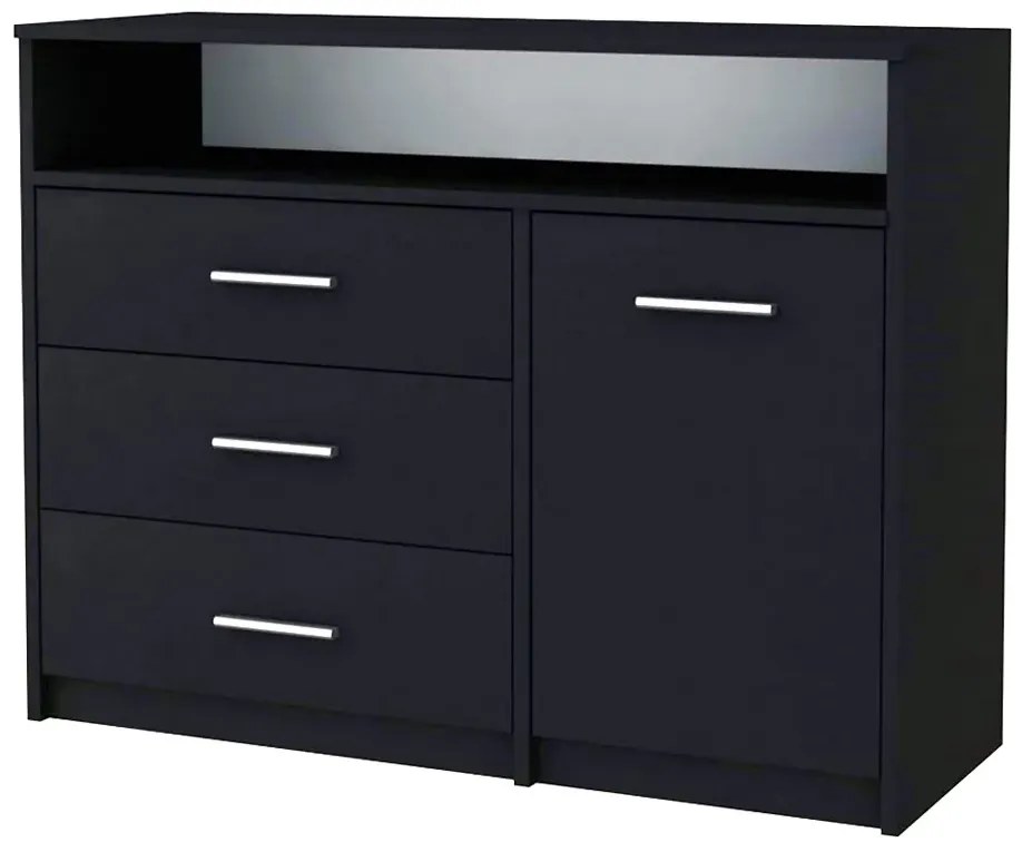 Komoda czarna do sypialni Z6-C93