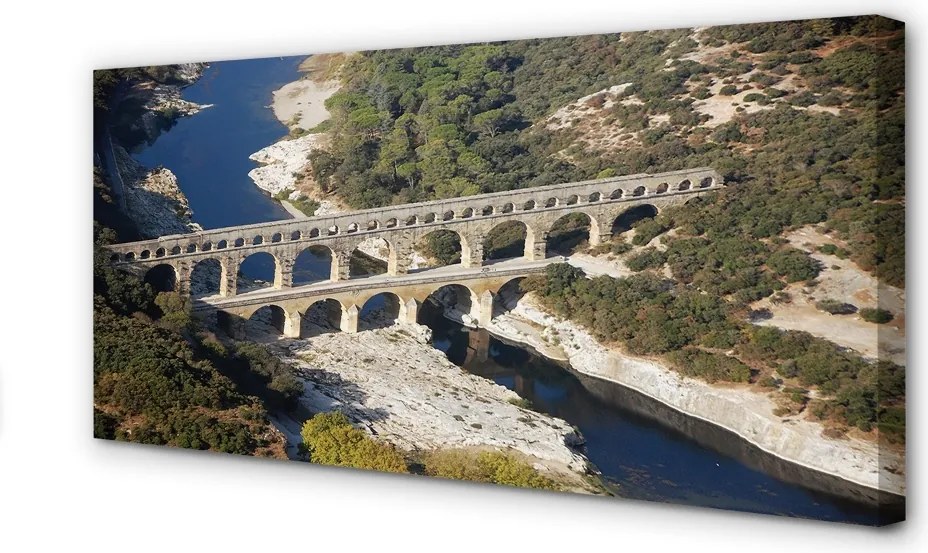 Obraz na płótnie Antyczne Akwedukty nad Rzeką