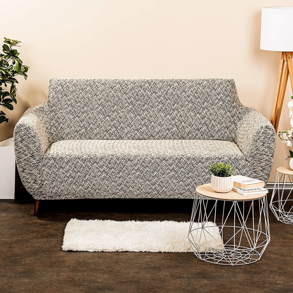 4Home Multielastyczny pokrowiec na kanapę 2-osobową Comfort Plus beżowy, 140 - 180 cm, 140 - 180 cm