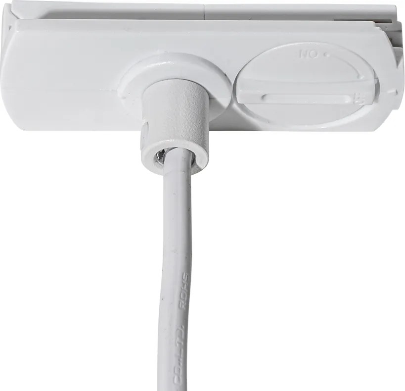 Nowoczesna biała lampa wisząca do systemu szynowego jednofazowego - Iconic Frini