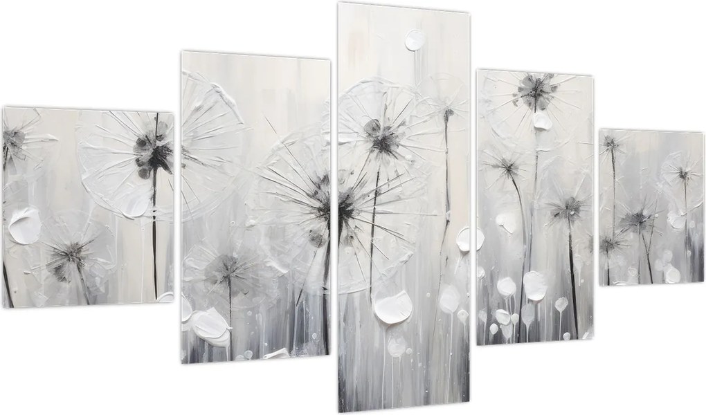 Obraz - Mlecze, malarstwo (125x70 cm)