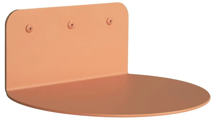 Łososiowa metalowa półka 30 cm Flex – Spinder Design
