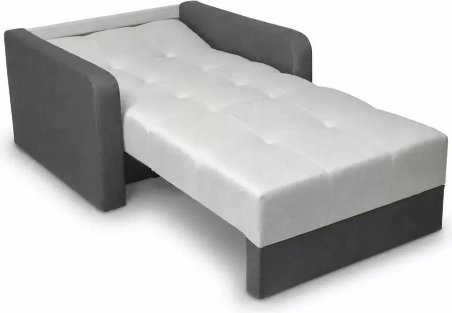Kanapa Lotulis 1-osobowa z funkcją spania i pojemnikiem na pościel – amerykanka, nowoczesny design