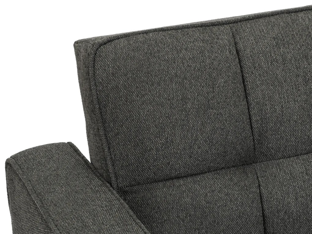 Fotel do Spania ASTER Rozkładany Amerykanka Czarny Nowoczesny