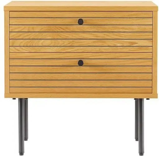 Loftowa szafka nocna z 2 szufladami Z5-L16