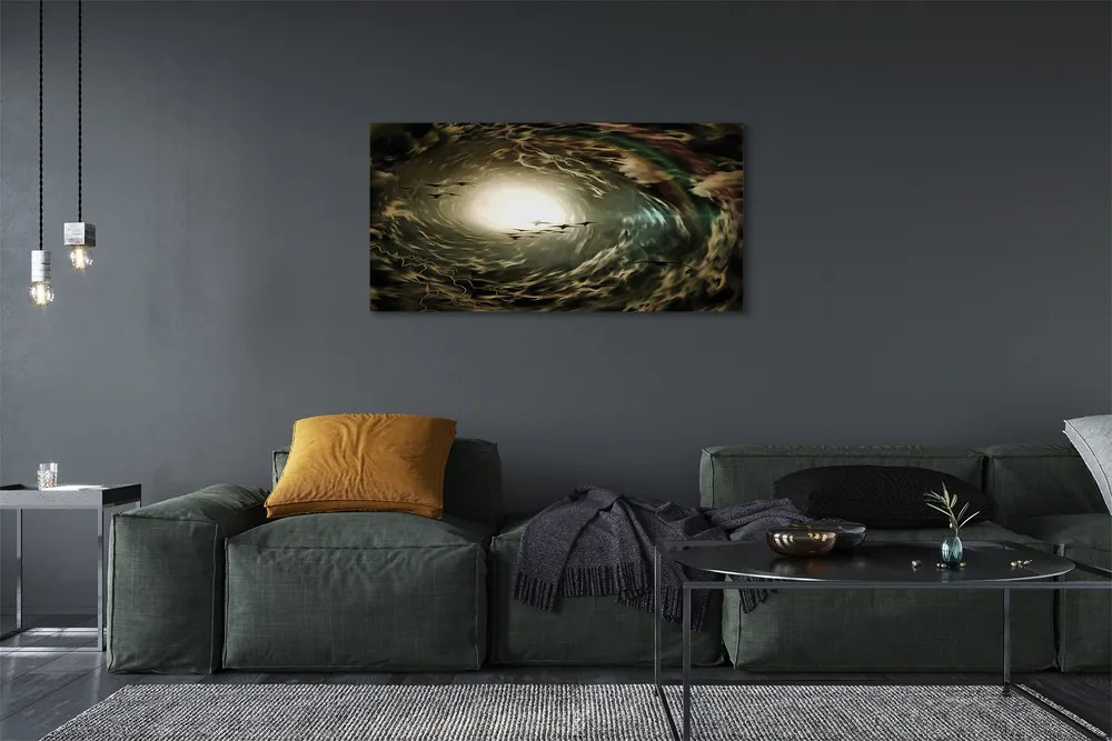 Obraz na płótnie Ptaki na Tle Chmur