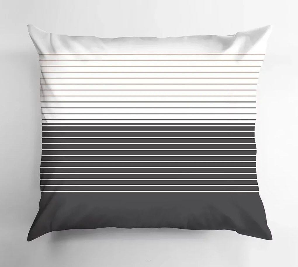 Pościel Bawełniana Greno Premium Bianco Nero 200x220 Czarna GRENO