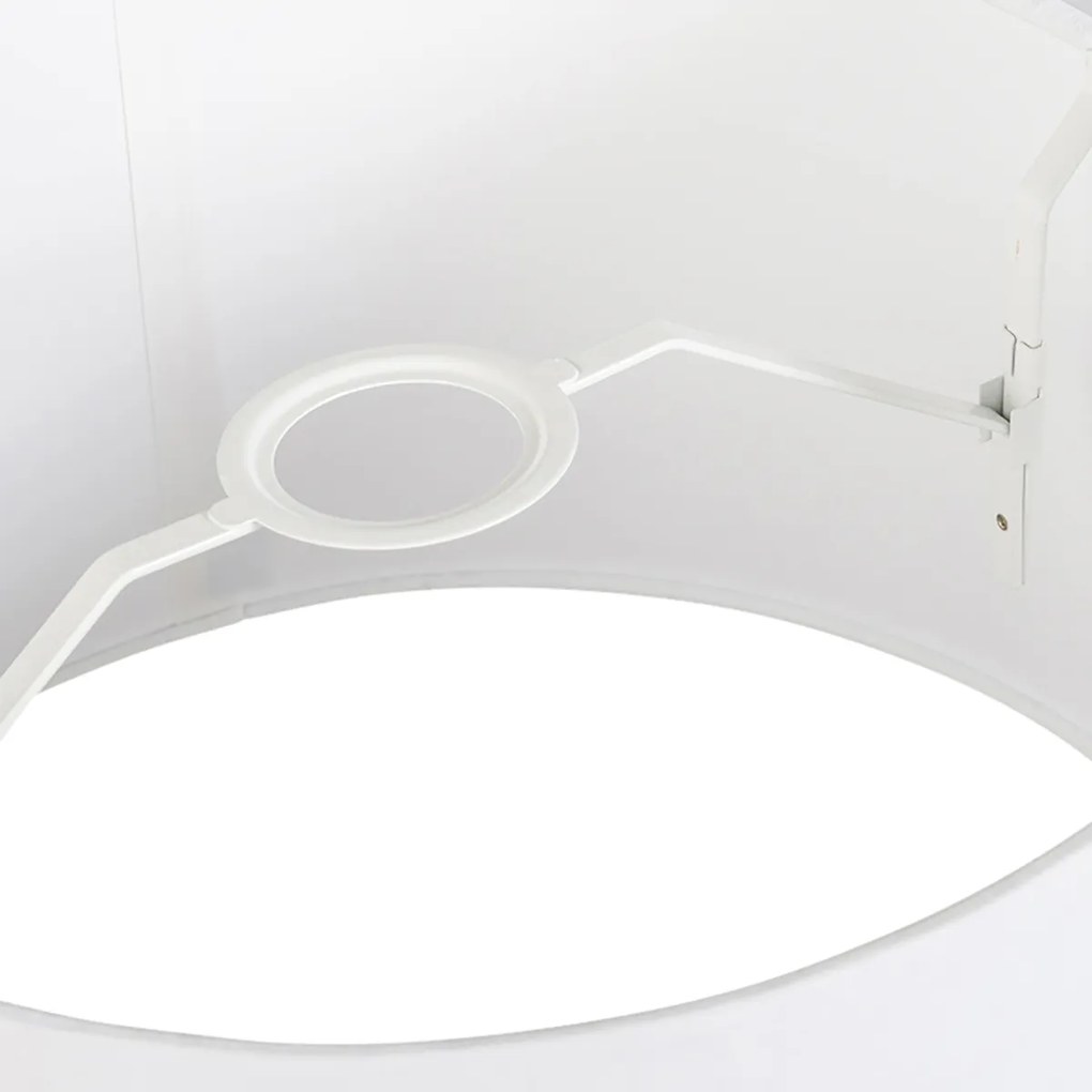 Abażur lniany biały 35/30/20