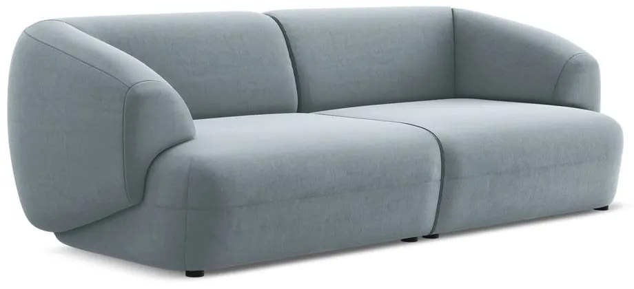 Jasnoniebieska aksamitna sofa 232 cm Moana – Makamii