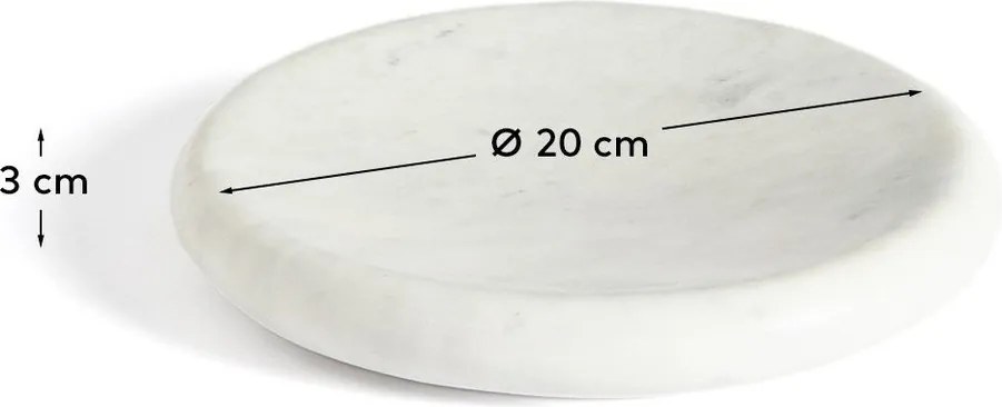 Marmurowa taca dekoracyjna ø 20 cm Obena – Kave Home