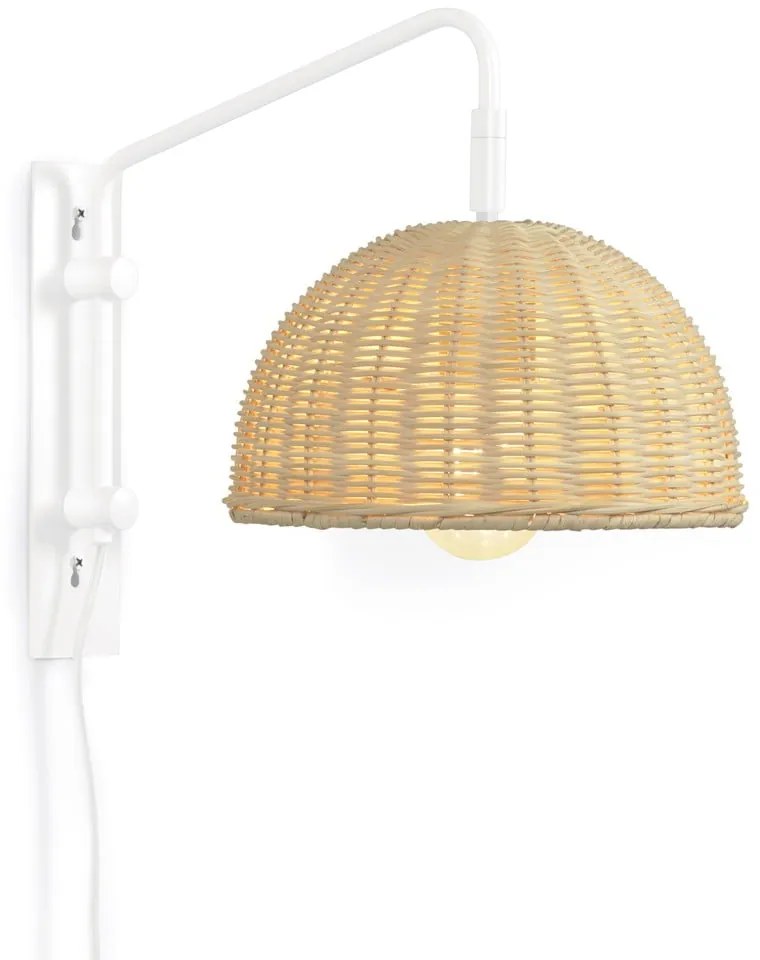 Rattanowy kinkiet ø 23 cm Damila – Kave Home