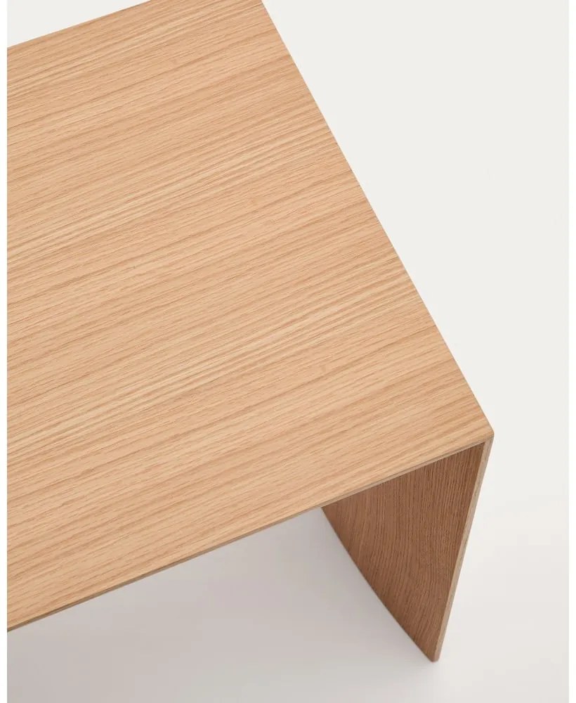 Stolik w dekorze dębu w jasnym naturalnym kolorze 45x90 cm Litto – Kave Home