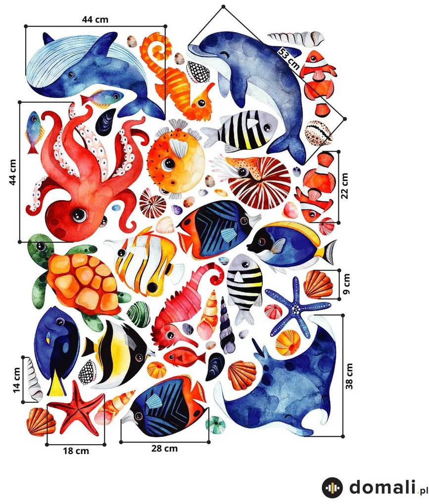 Naklejki na ścianę - W oceanie