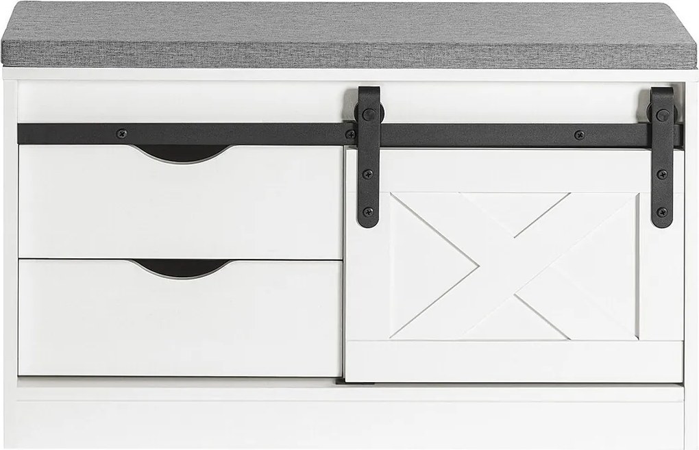 Ławka na buty z drzwiami przesuwnymi FSR153-W