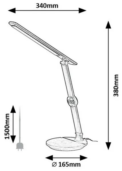 Rabalux 74198 smart lampa stołowa LED Isak, czarny