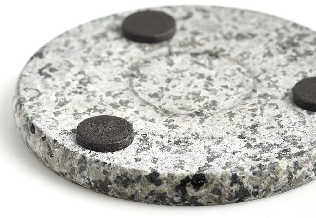 Zestaw granitowych podkładek pod szklanki, Ø10,5 cm