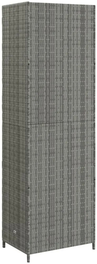 Szara pojemna szafa gospodarcza do garażu C8-G51