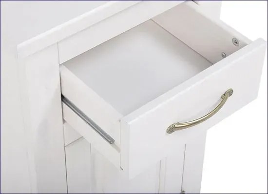 Biały słupek łazienkowy G8-C43