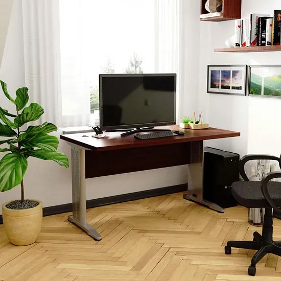 Biurko nowoczesne do pracy wenge K1-W01