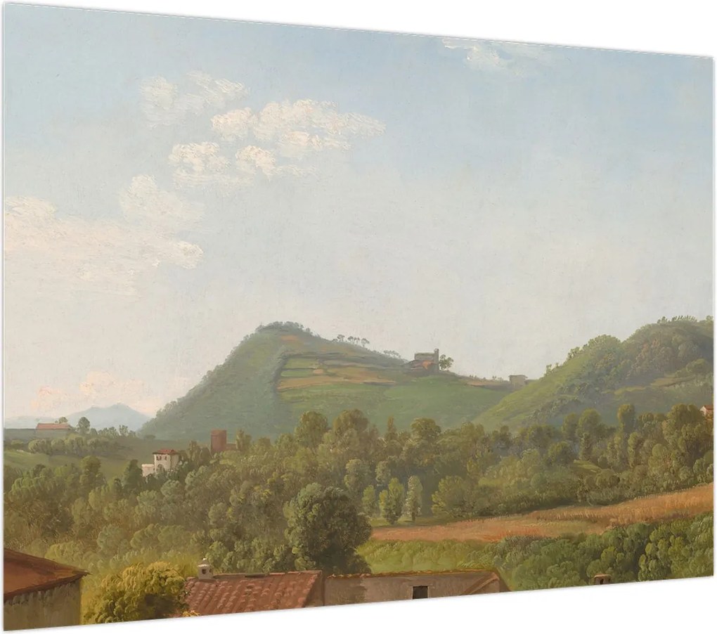 Obraz na szkle - Simon Denis,  View Near Naples, reprodukcje (70x50 cm)