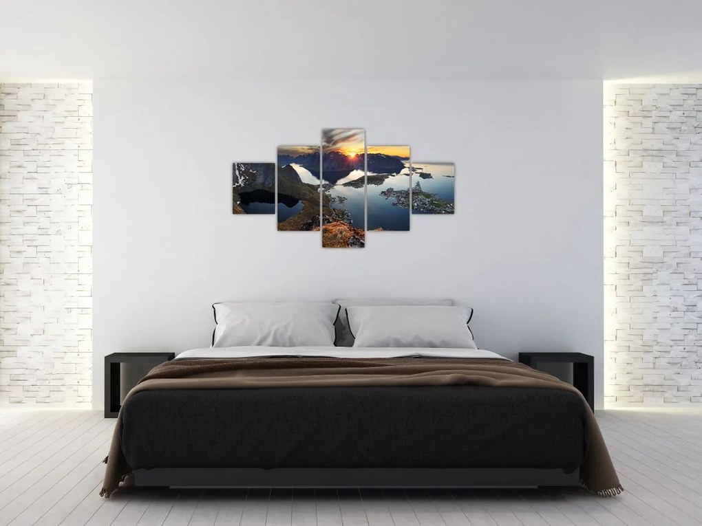 Obraz - Krajobraz górski, Norwegia (125x70 cm)