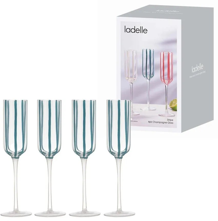 Kieliszki do szampana zestaw 4 szt. 180 ml Stripe – Ladelle
