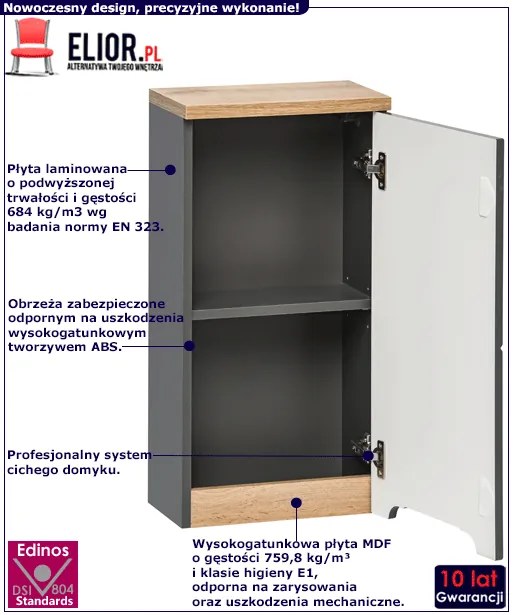 Podwieszana szafka łazienkowa W2-P62
