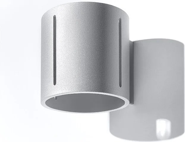 Kinkiety nowoczesny Brich, aluminium - 1 źródło światła 4000K - L.10 x H.10 cm - szary