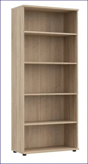 Skandynawski regał na książki dąb sonoma - Hagen